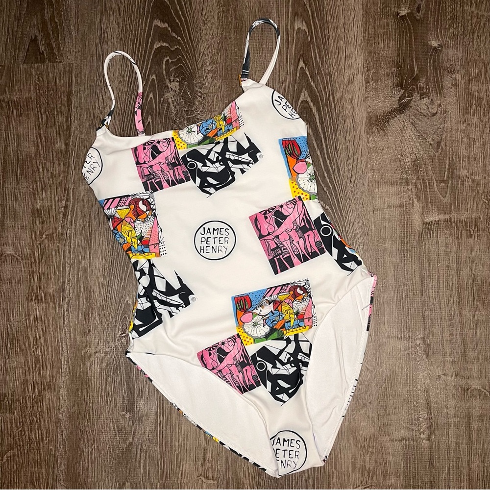 Swiminista James Peter Henry Marvelous Artwork Toss One Piece Swimsuit